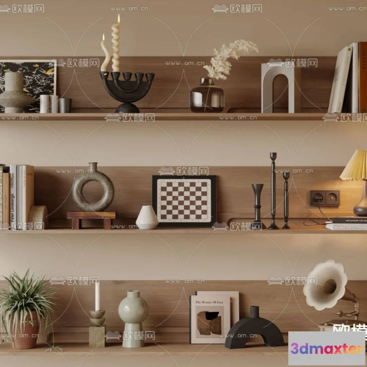 1163500 - WABI SABI STYLE 3D MODELS - DECOR SETS - 0209