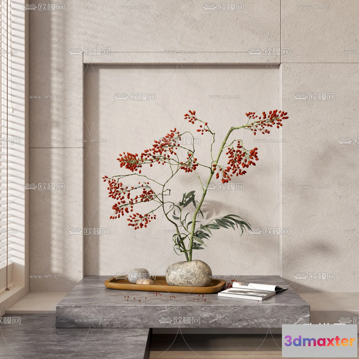 1163524 - WABI SABI STYLE 3D MODELS - DECOR SETS - 0221