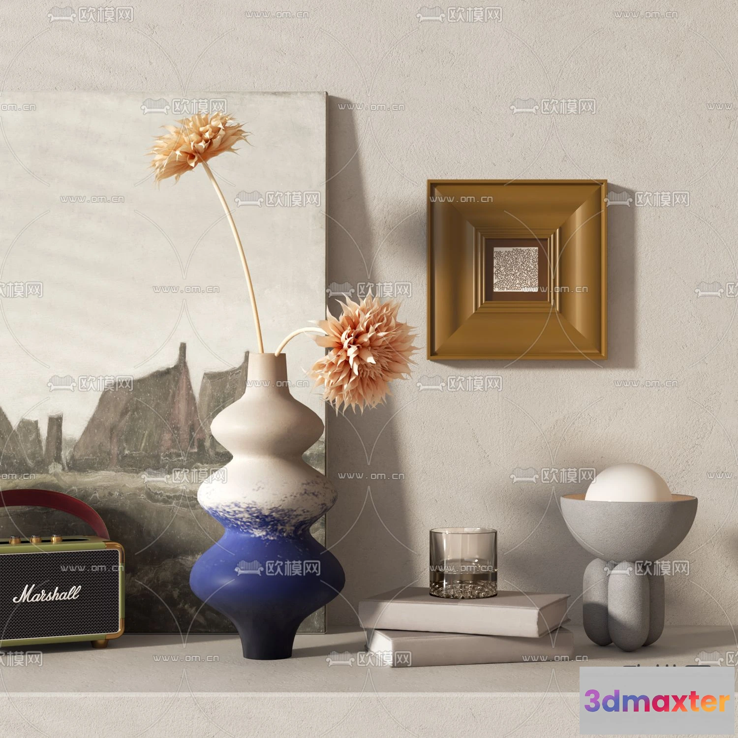 1163526 - WABI SABI STYLE 3D MODELS - DECOR SETS - 0222