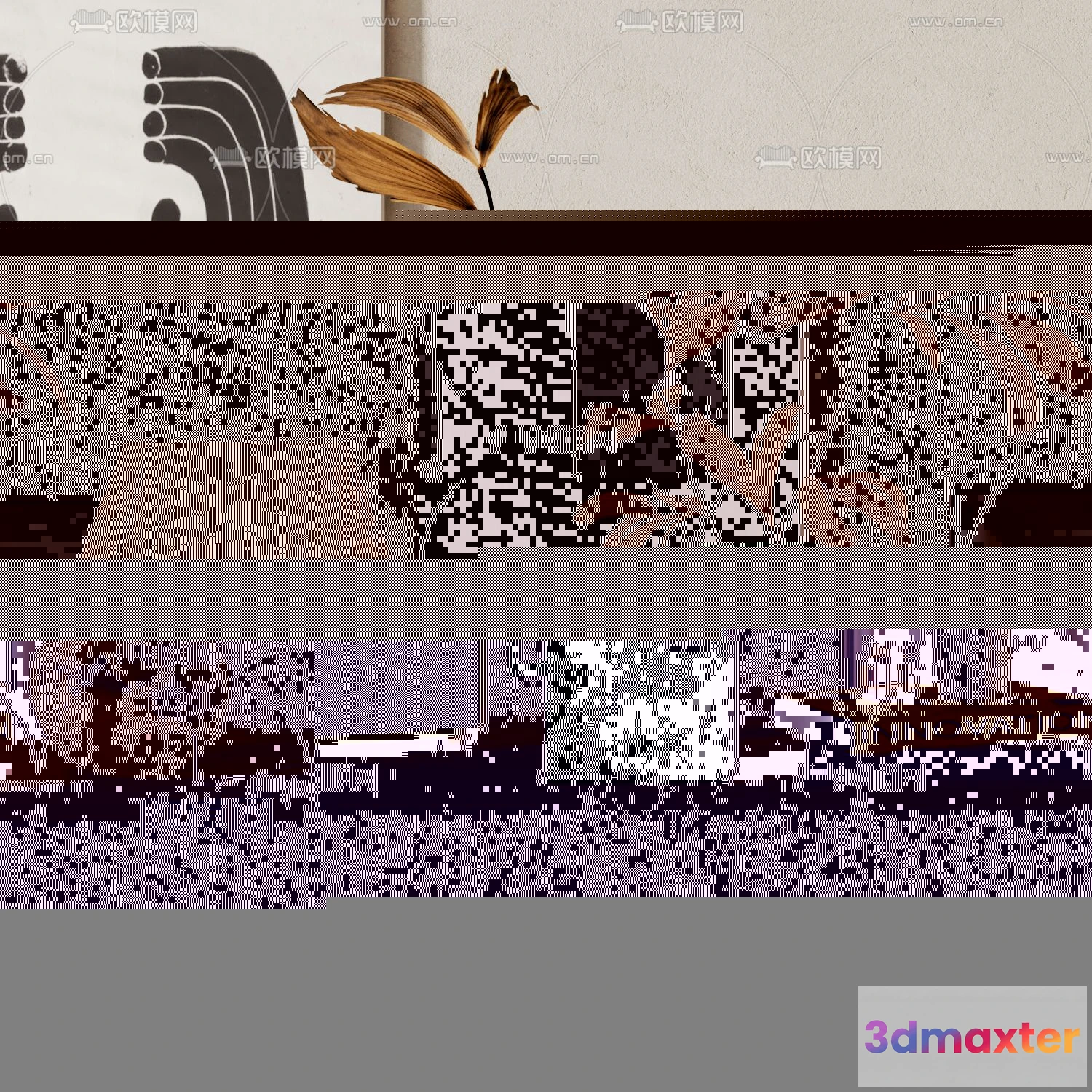 1163558 - WABI SABI STYLE 3D MODELS - DECOR SETS - 0238