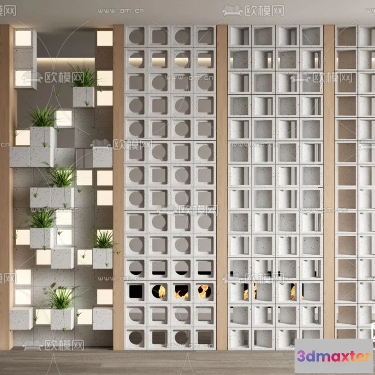 1163568 - WABI SABI STYLE 3D MODELS - DECOR SETS - 0243