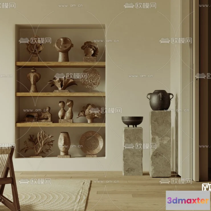 1163574 - WABI SABI STYLE 3D MODELS - DECOR SETS - 0246