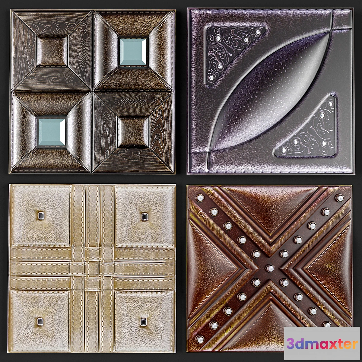 1268492 - Decorative leather 3D panel - No.2 3D Max