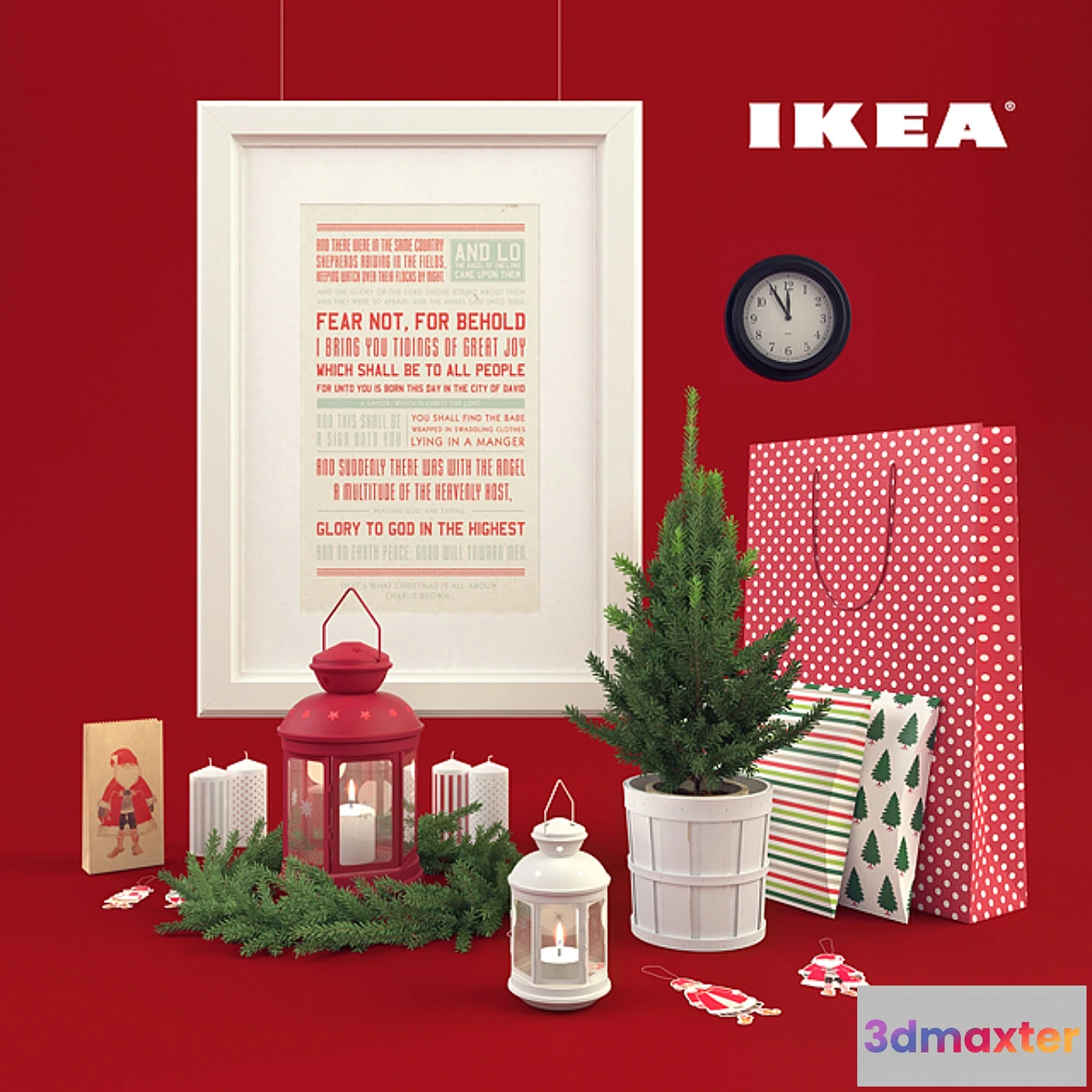 1269763 - IKEA Christmas decor 3D Max