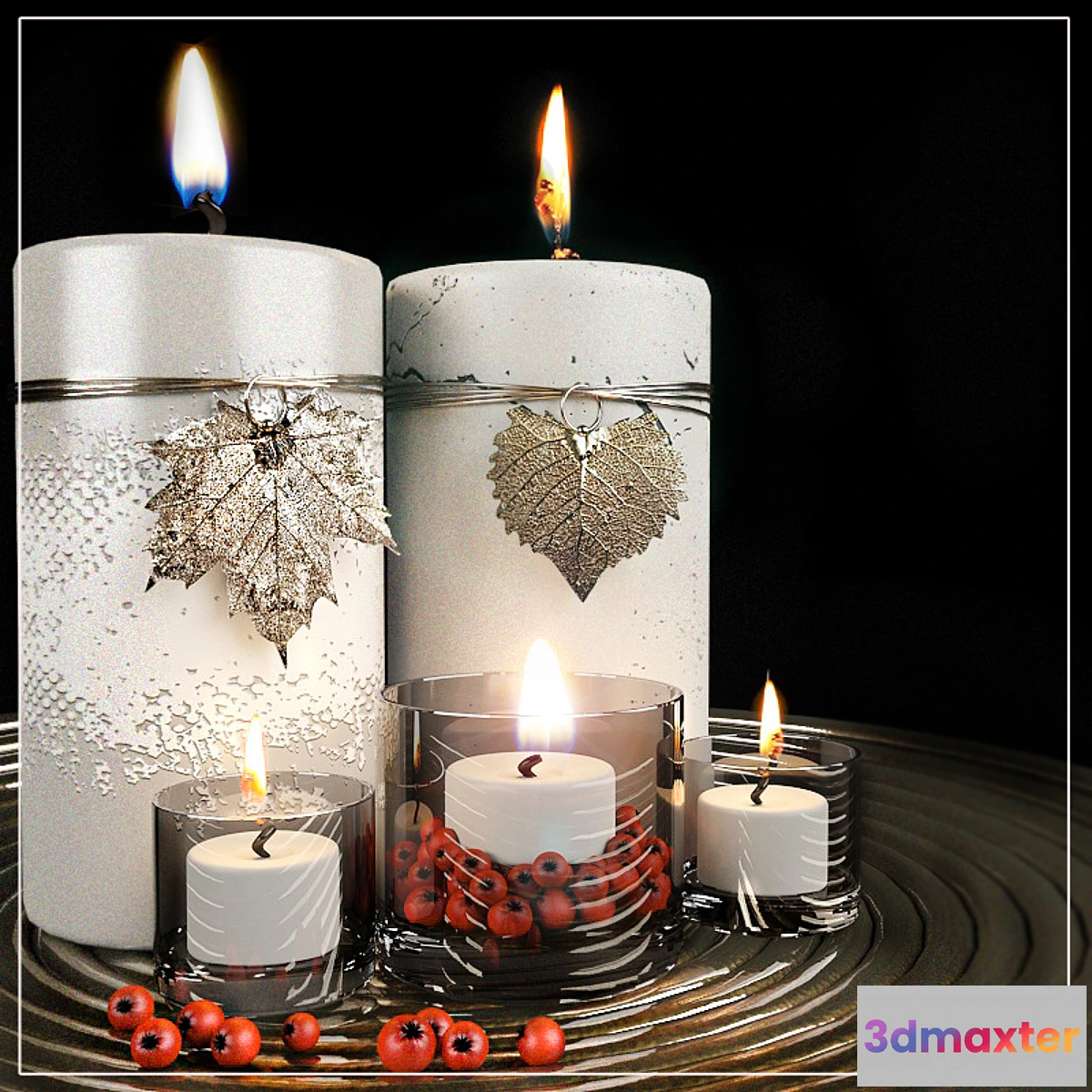 1271801 - Candles 3D Max