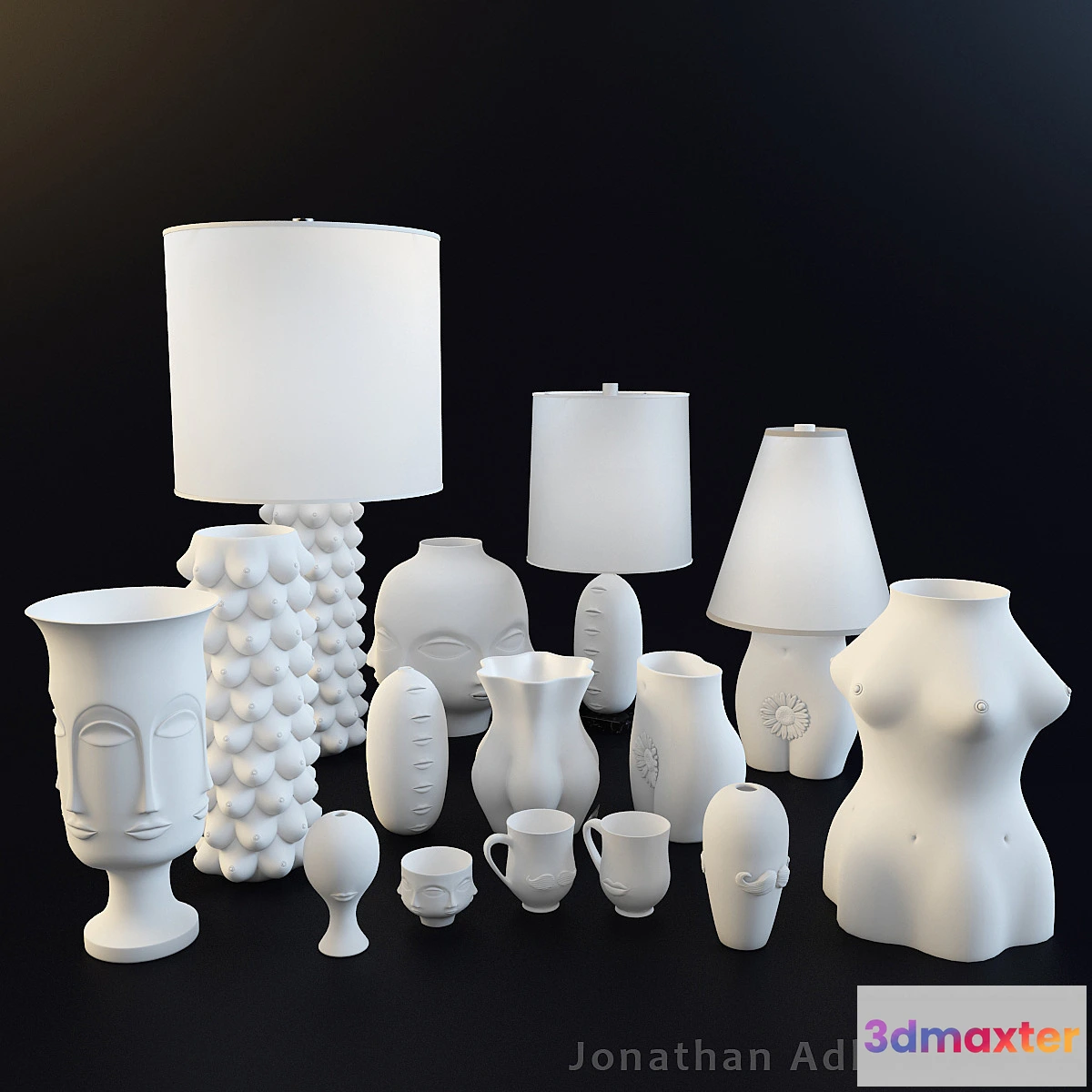 1273238 - Jonathan Adler-Muse collection 3D Max
