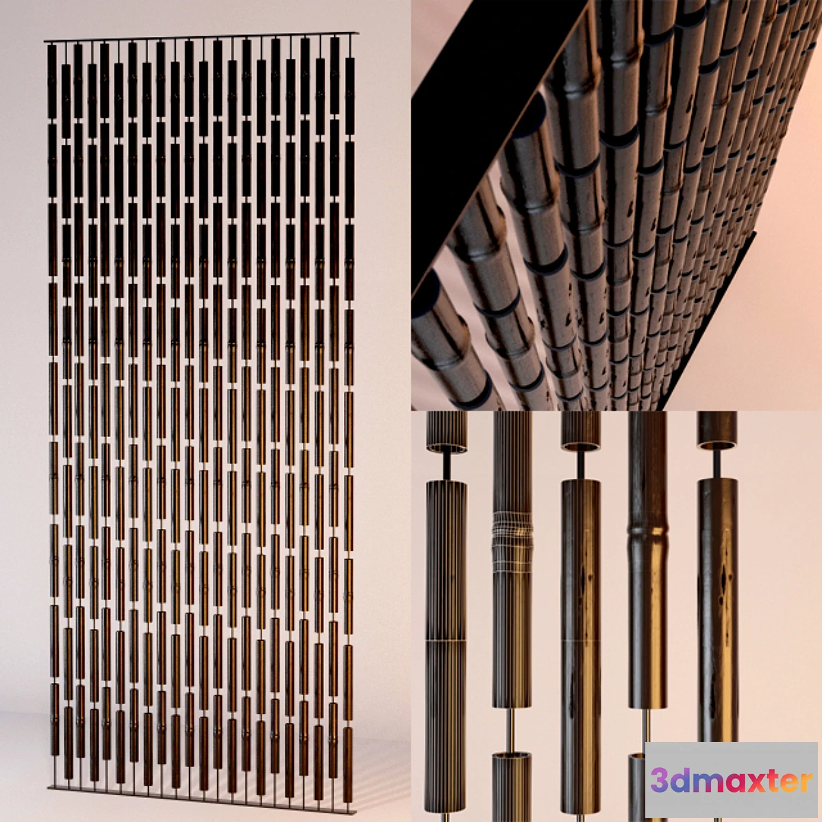 1274098 - Bamboo partition 3D Max