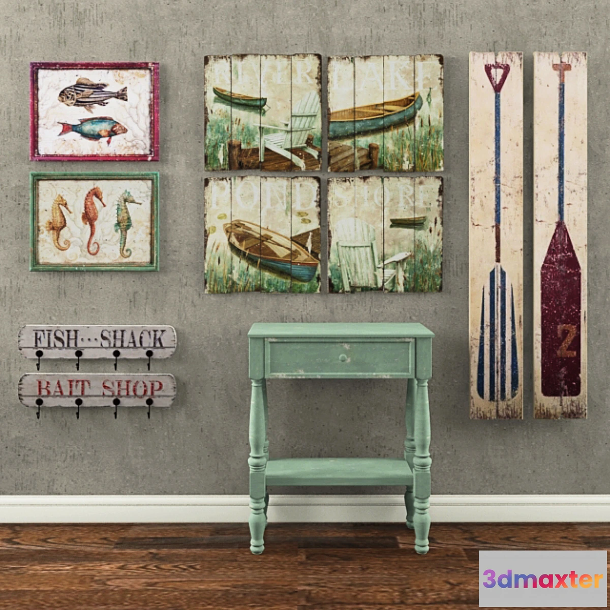 1276336 - Table with panels 3D Max