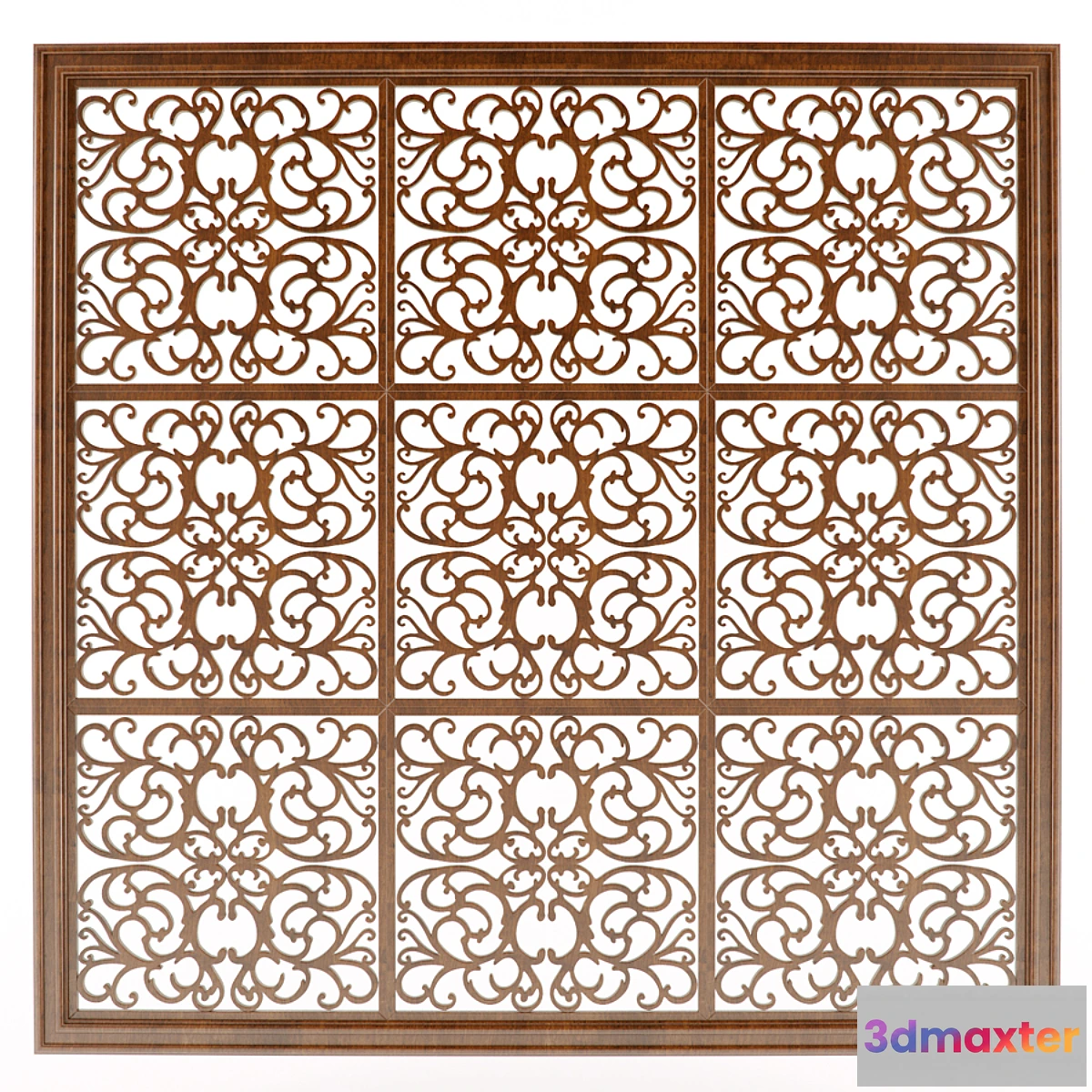 1276956 - Carved panel from the groups 3D Max