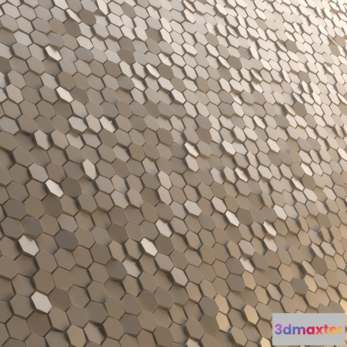 1277342 - mutina decor panel honeycomb mosaics 3D Max