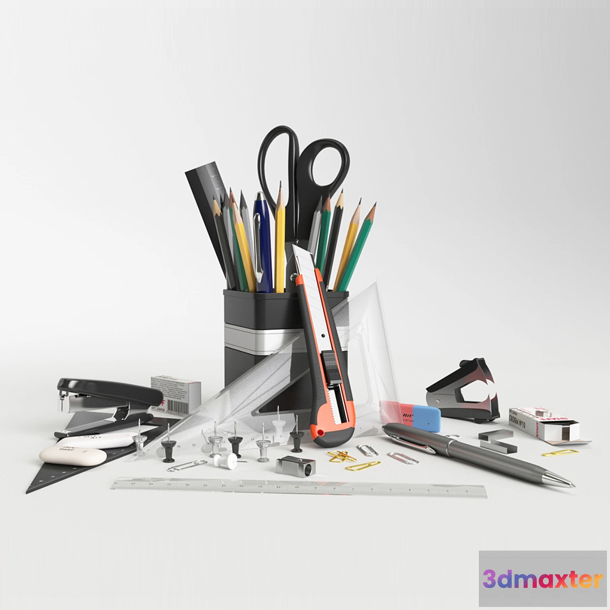1279046 - Stationery Set 3D Max