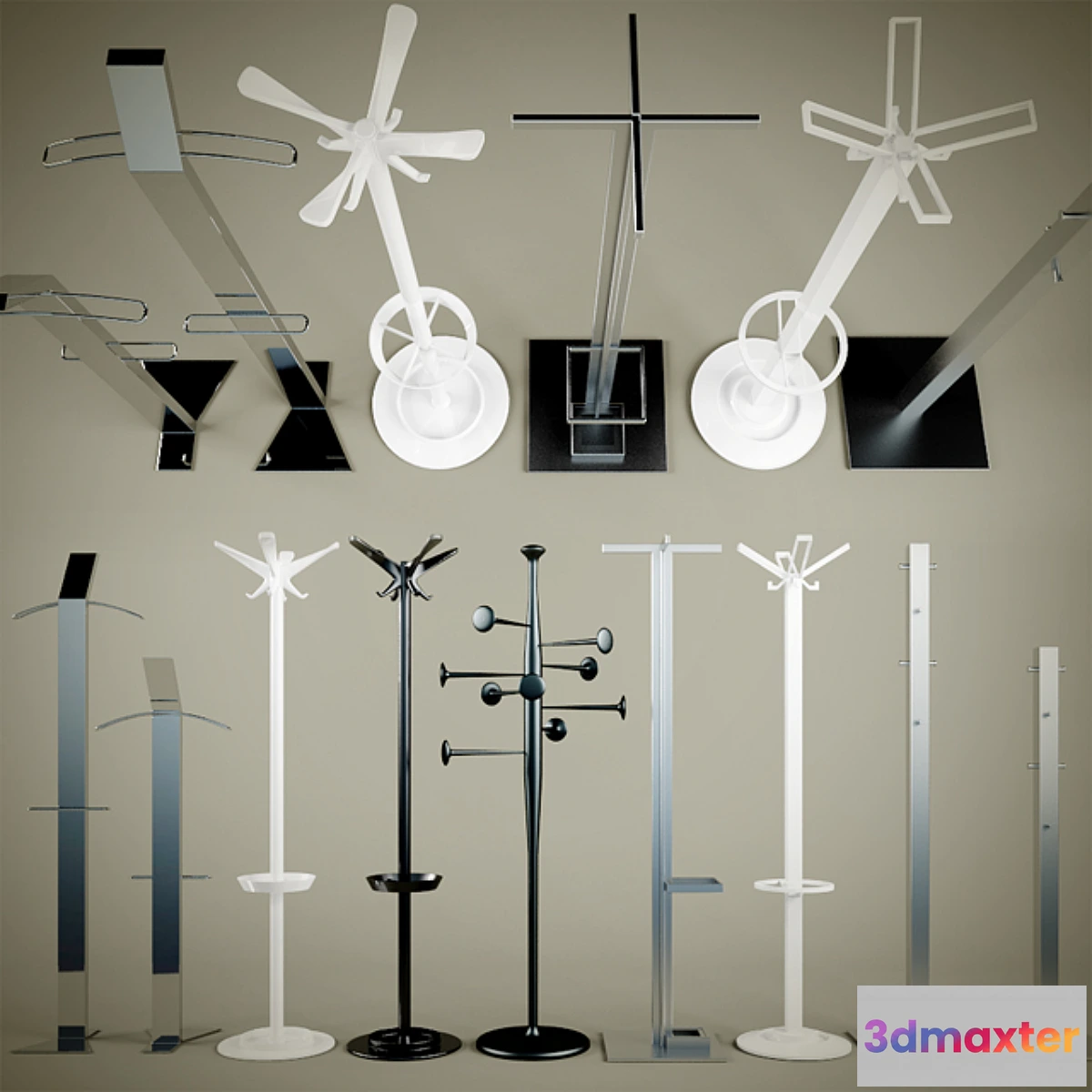 1279346 - Outdoor clothes hangers 3D Max