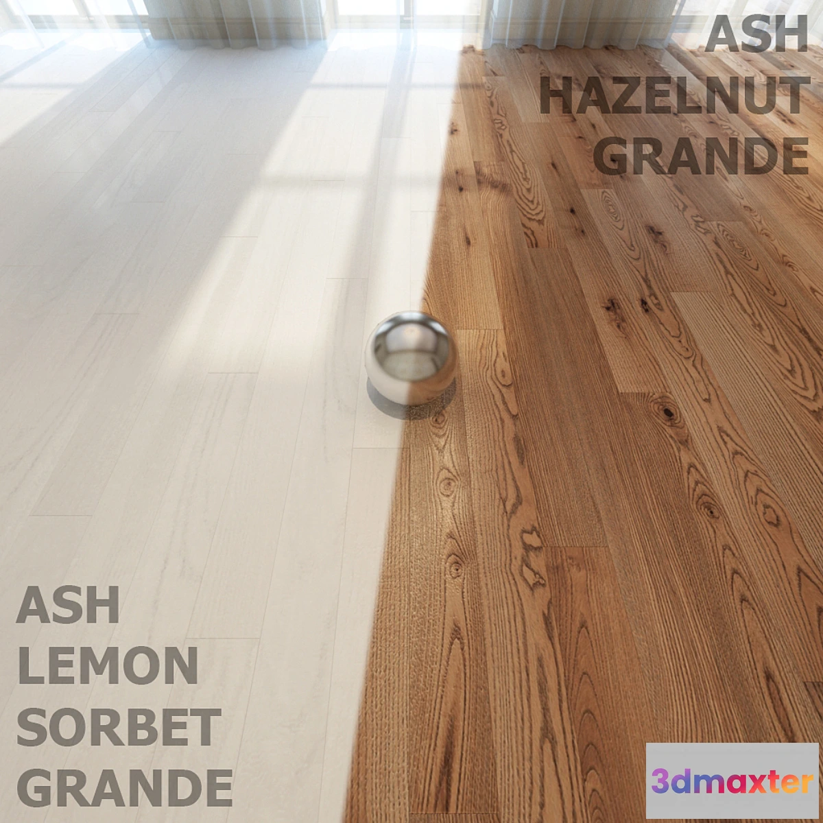1280008 - Barlinek ASH HAZELNUT GRANDE ASH LEMON SORBET GRANDE 3D Max