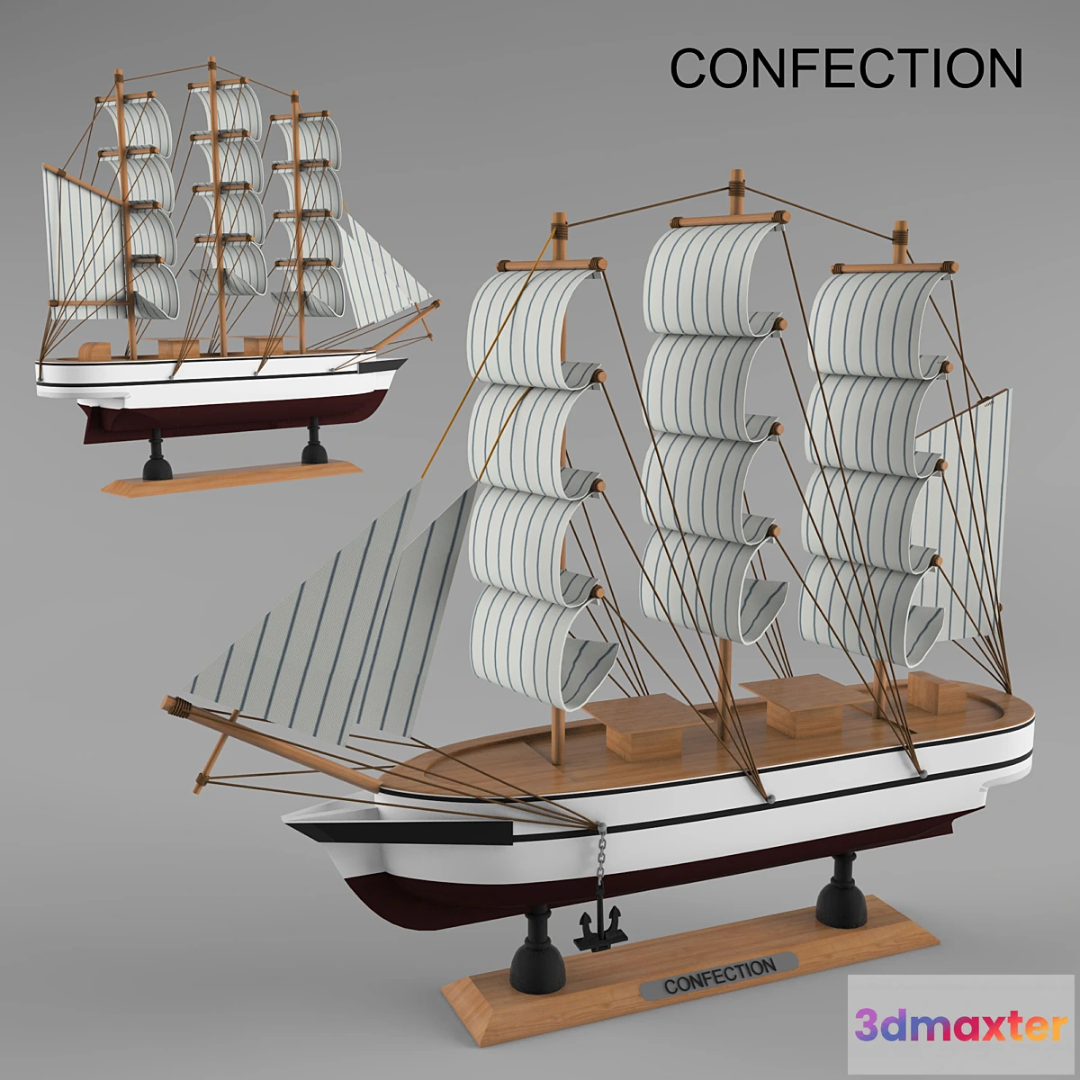 1280822 - Layout of the ship CONFECTION 3D Max