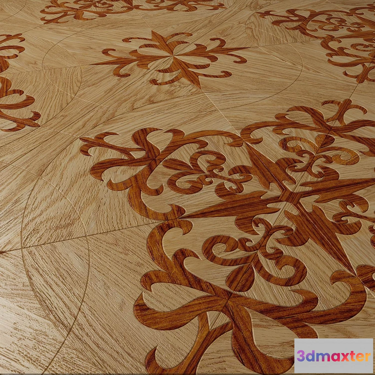1281324 - Art parquet “graceful” 3D Max