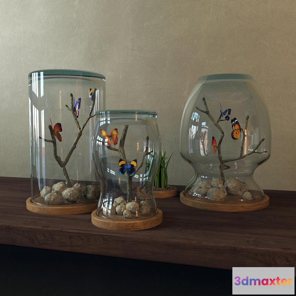 1281648 - Butterflies in banks 3D Max