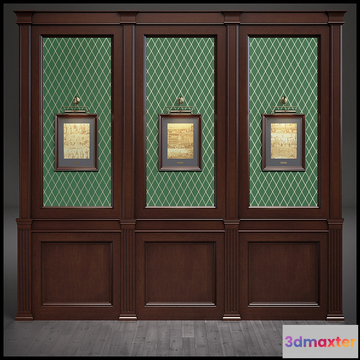 1282454 - Wood panels for cabinets - No.2 3D Max