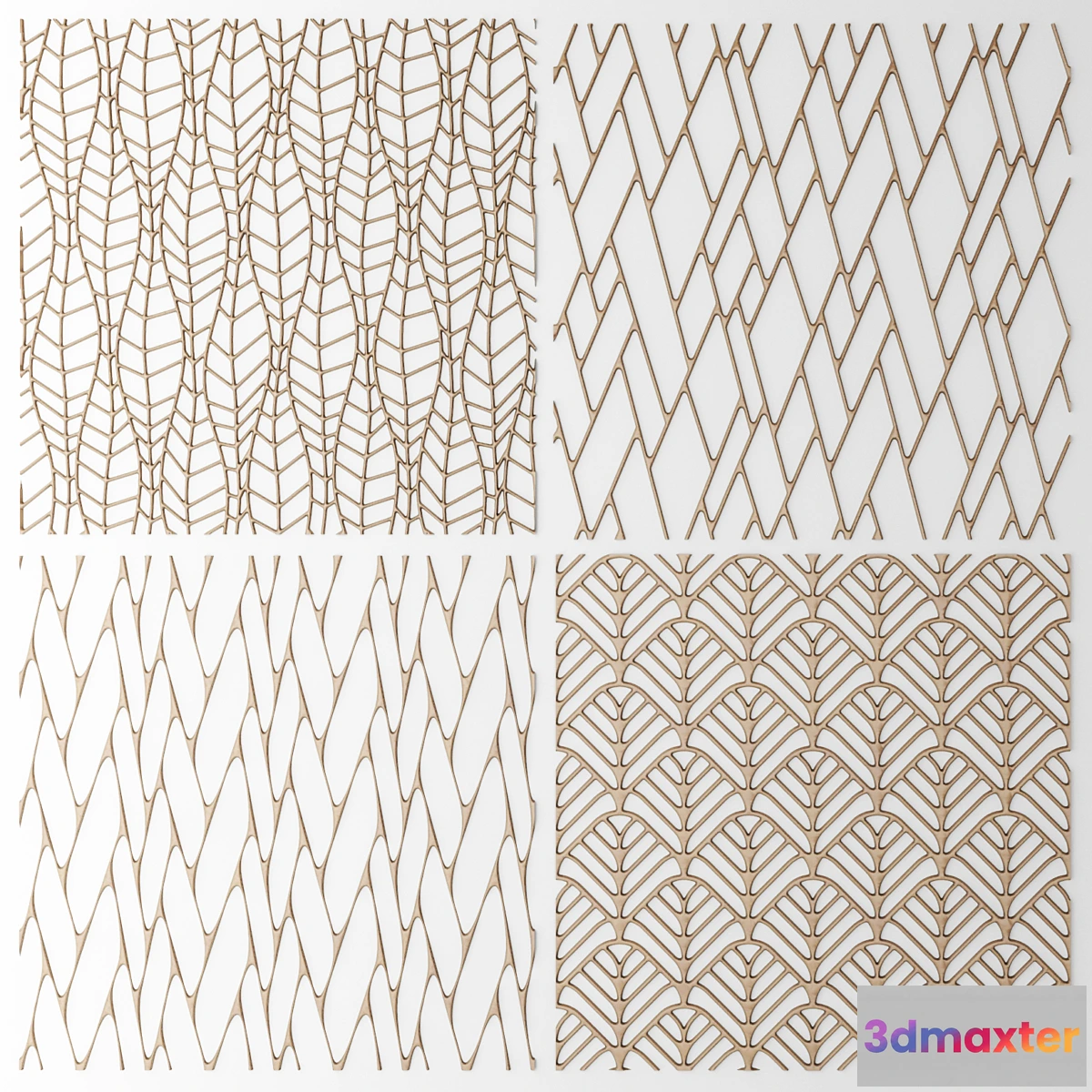 1283416 - Lattice panel pattern art abstraction decorative interior wall decor - No.2 3D Max