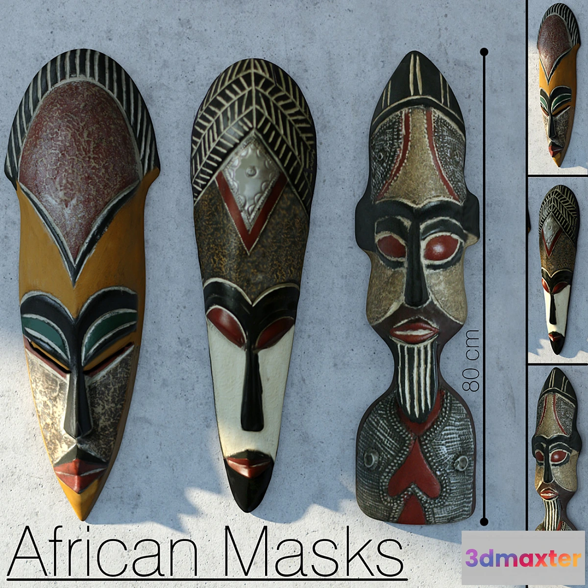 1283852 - African Mask - No.2 3D Max