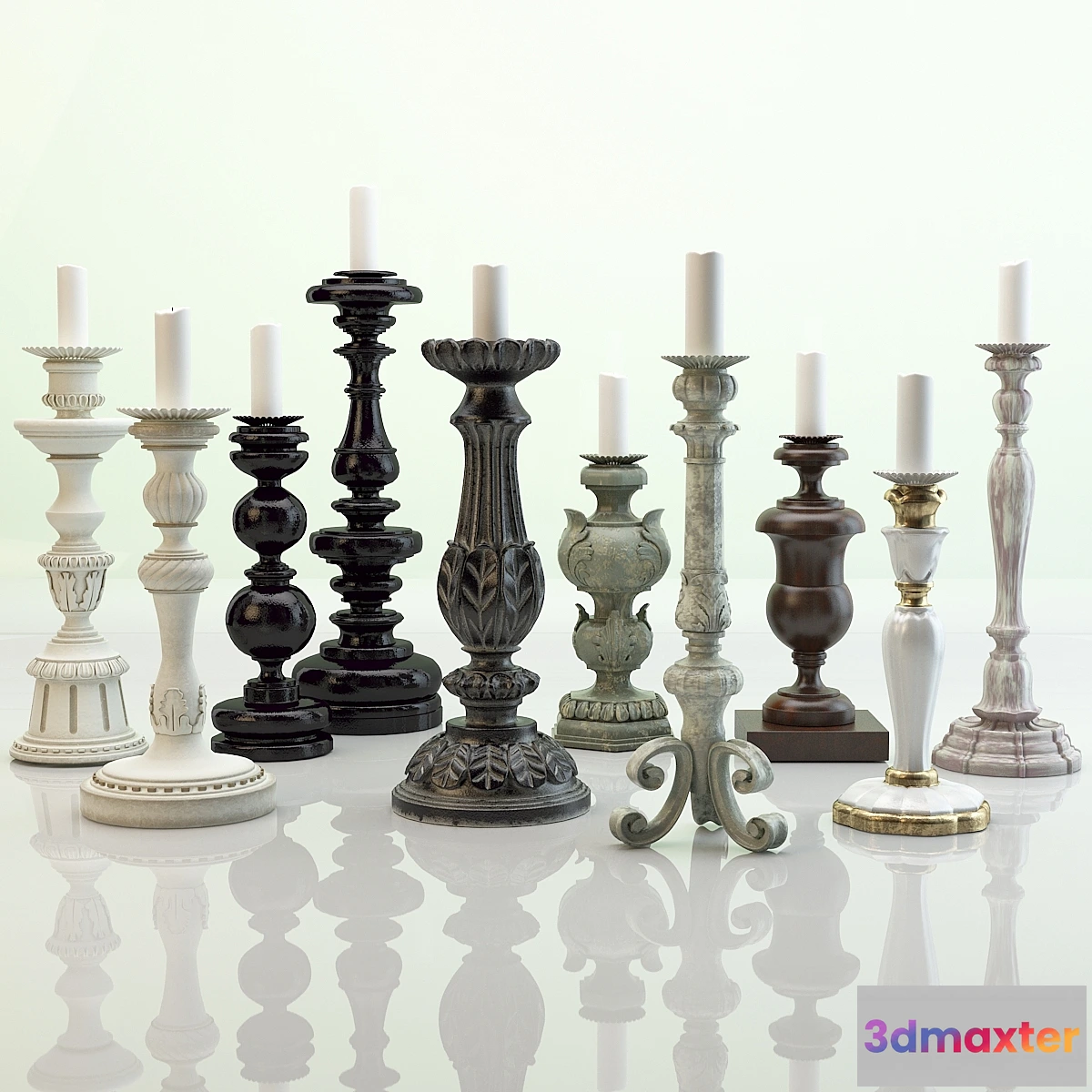 1284232 - Candlesticks Chelini - No.2 3D Max