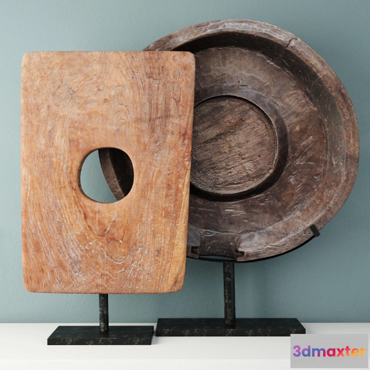 1284558 - Teakwood Sculptures on Stand 3D Max