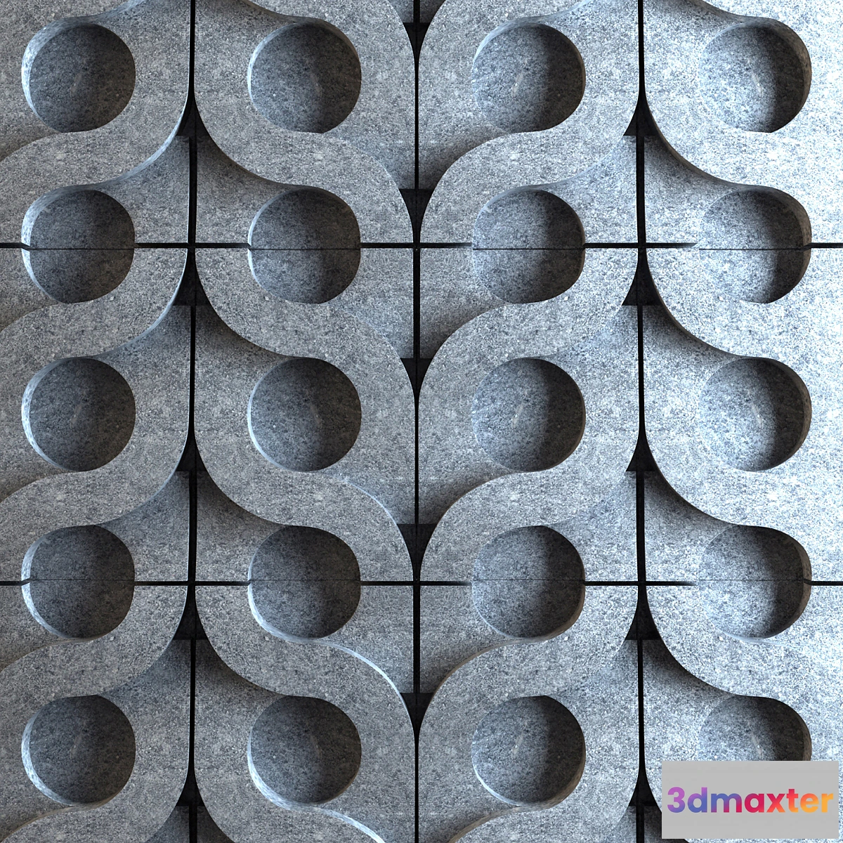 1284610 - 3d tile Kaza Conrete - Vine 3D Max