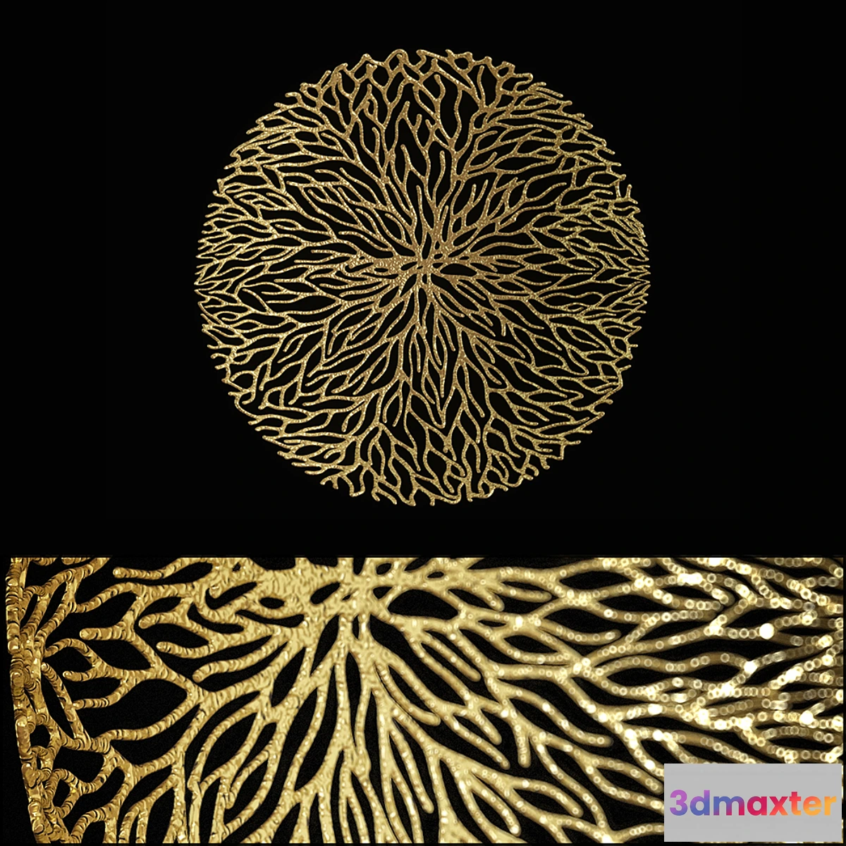 1284632 - coral bowl round 3D Max