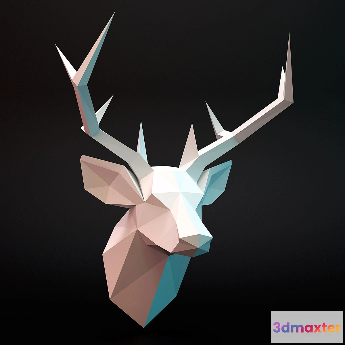 1285146 - deer head lowpoly 3D Max