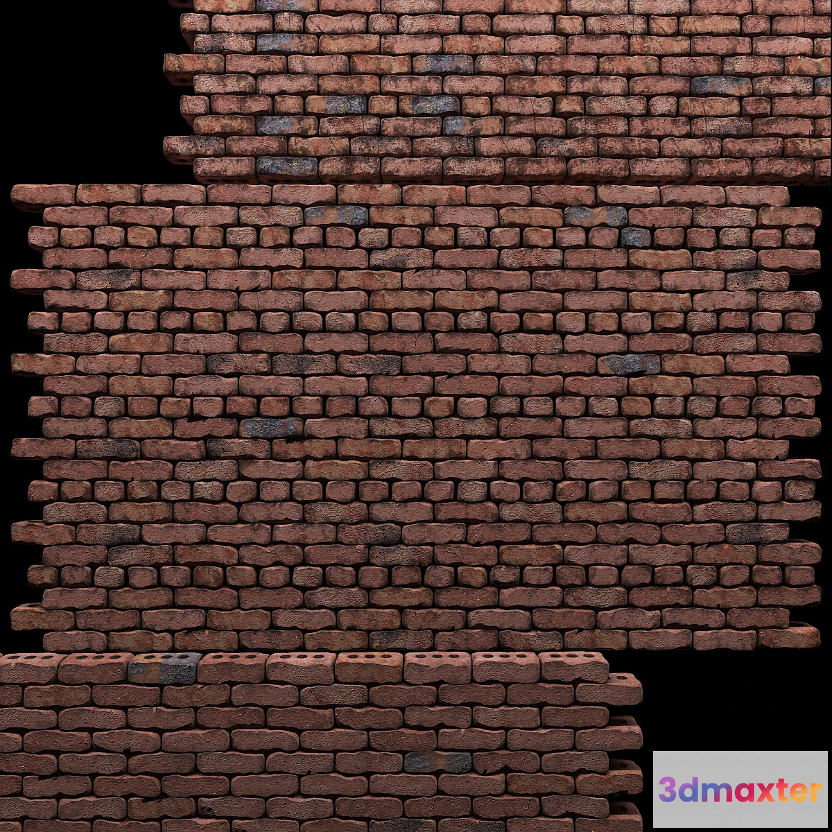 1286280 - Wall of red bricks 3D Max