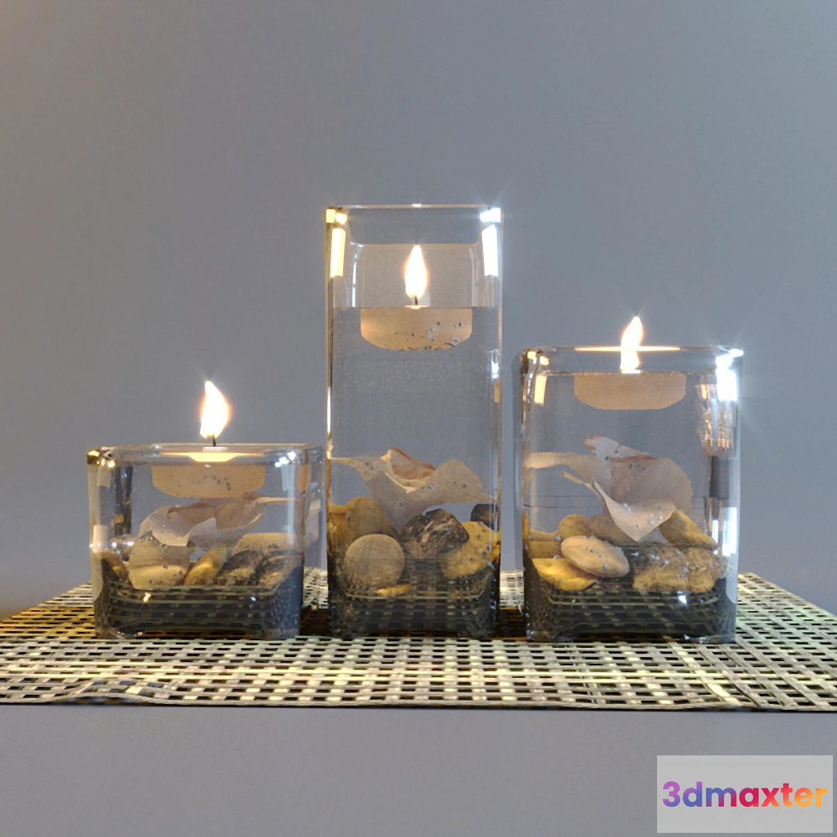 1286634 - Decorative candles 3D Max