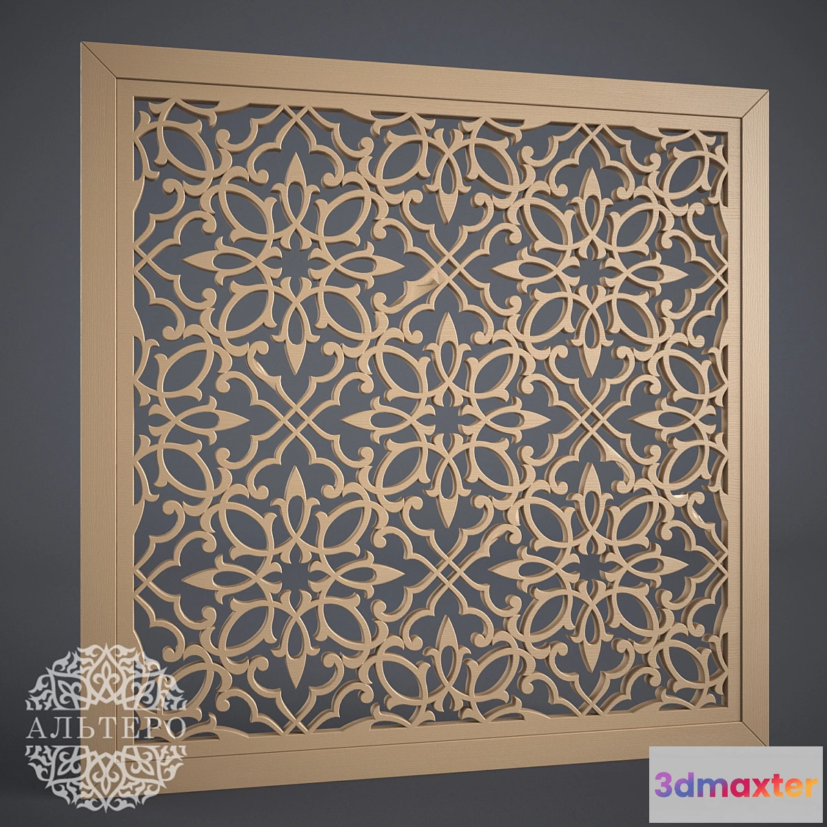 1286822 - AlteroStyle Carved panel MDF RV0004 3D Max