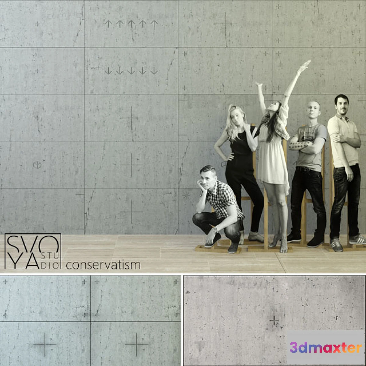 1287500 - Concrete panel conservatism 3D Max