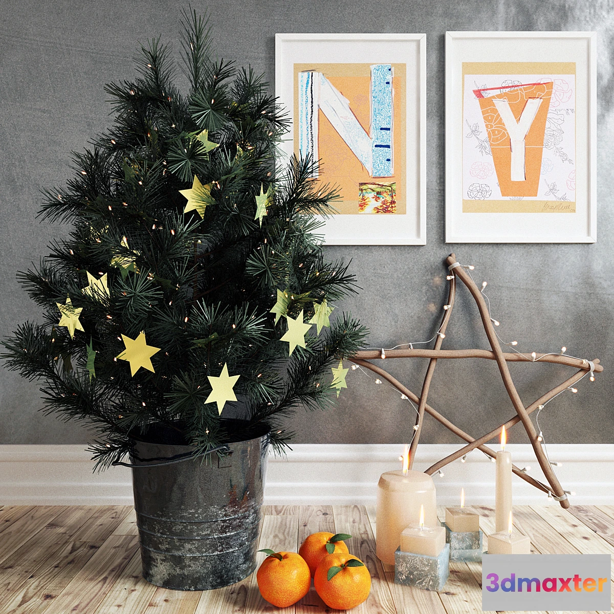 1288308 - Christmas decorations - No.2 3D Max