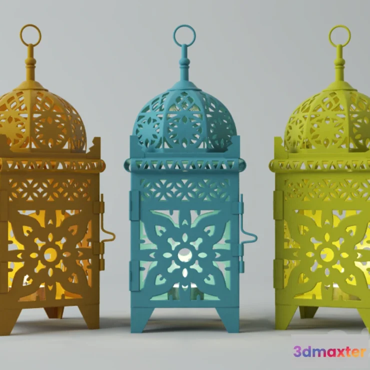 1288322 - Moroccan Lantern Set 3D Max