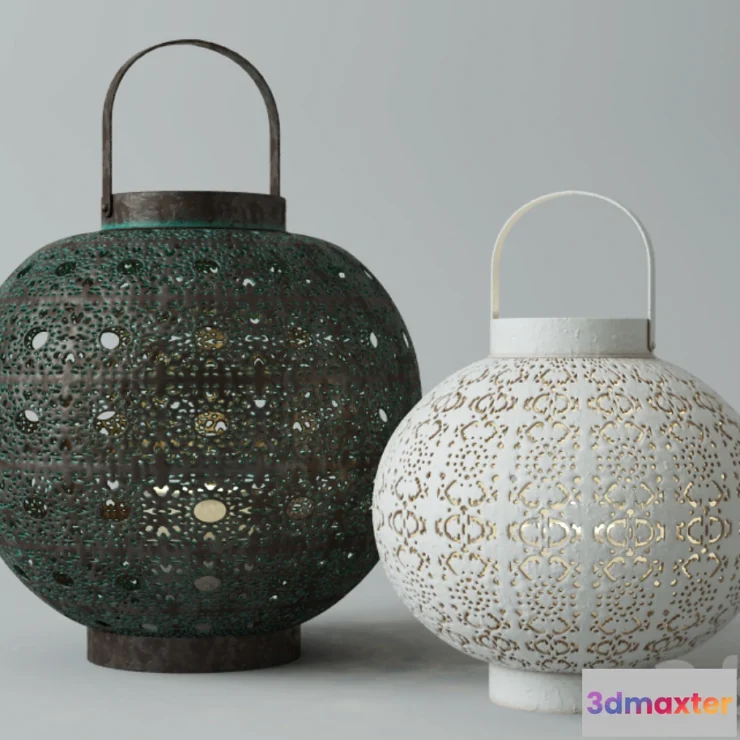 1288340 - Filigree Lanterns 3D Max