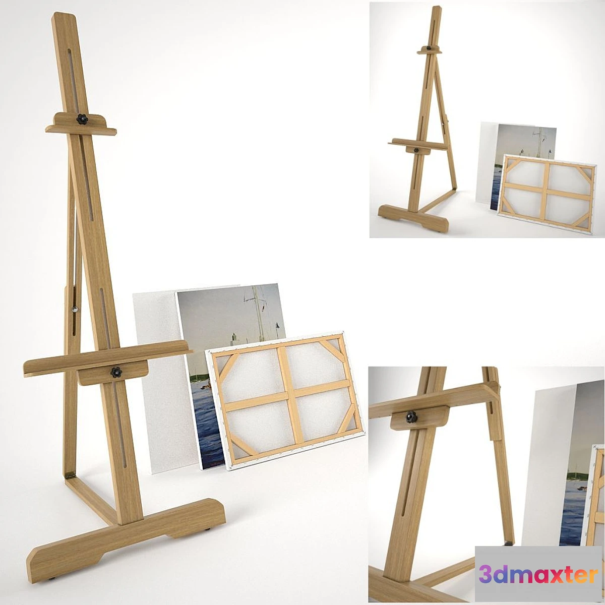 1289130 - easel and the screen to paint 3D Max