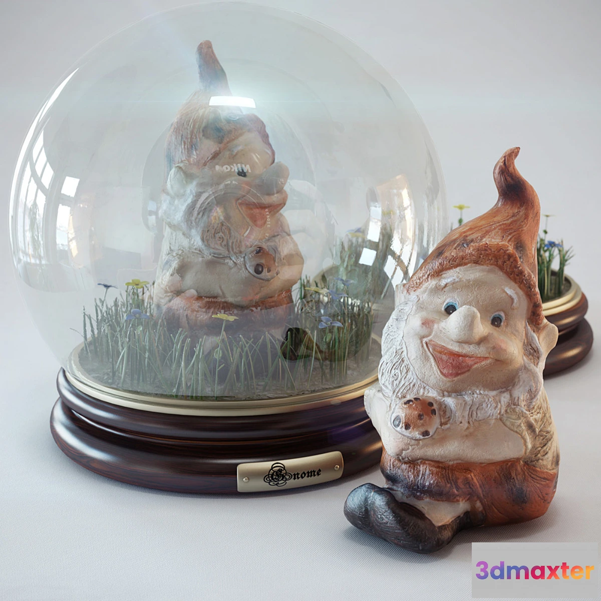 1289334 - Dwarf in a glass bowl 3D Max