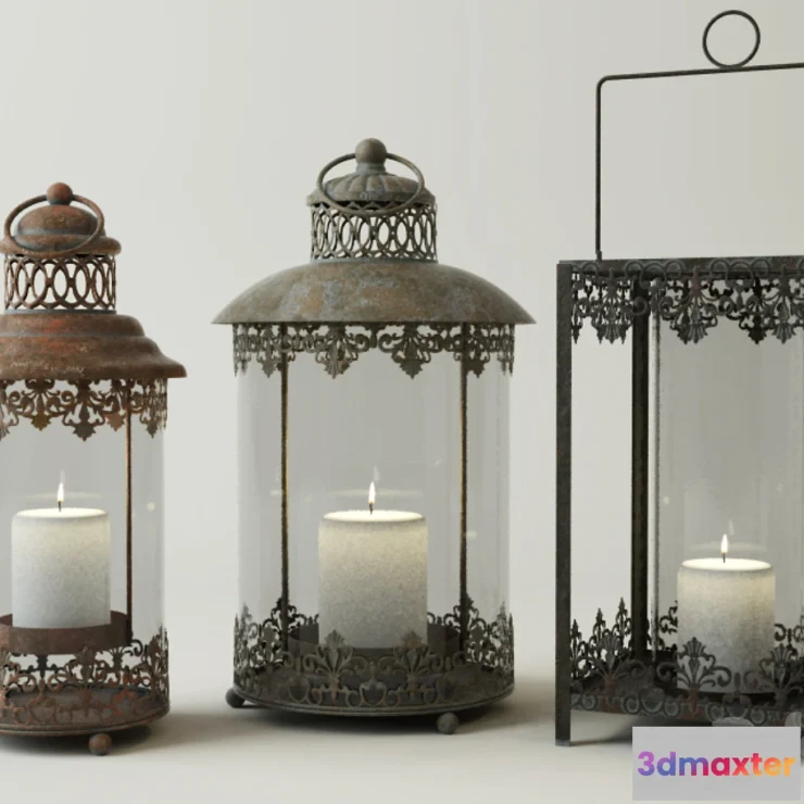 1289392 - Metal Candleholders 3D Max