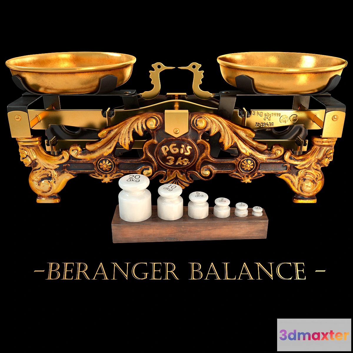1290159 - Antique scales Beranger - No.2 3D Max