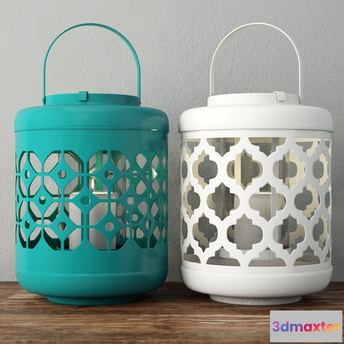 1290641 - Dharma Metal Lantern Set 3D Max