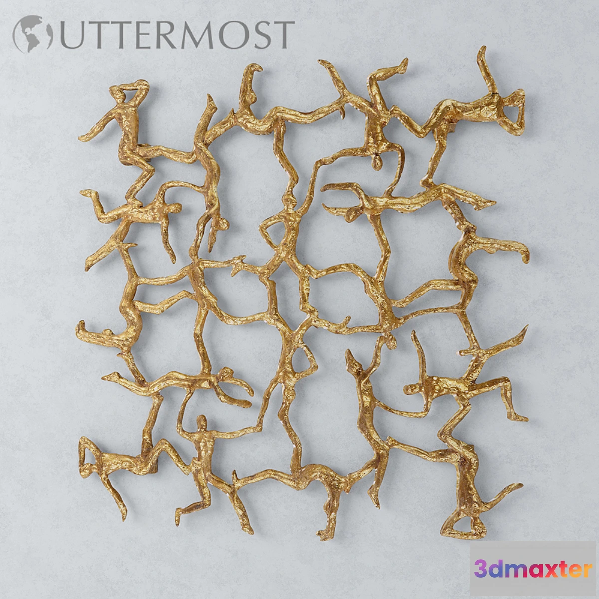 1291997 - Golden Gymnasts wall decor by Uttermost 3D Max