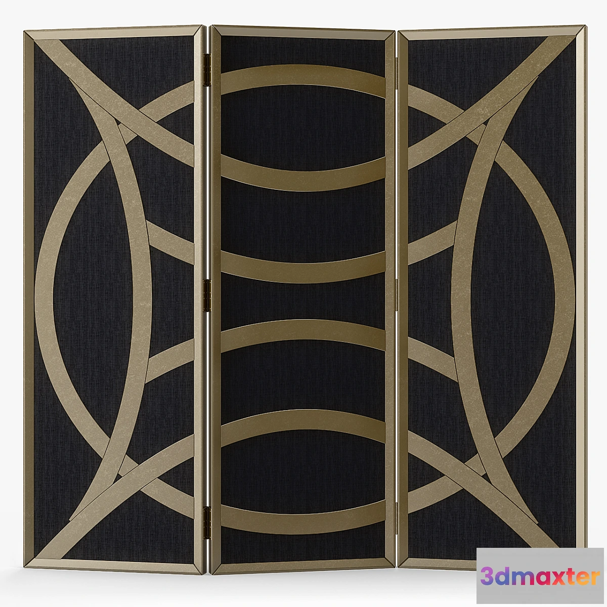 1292329 - Currey & Company Clara Folding Screen 3D Max