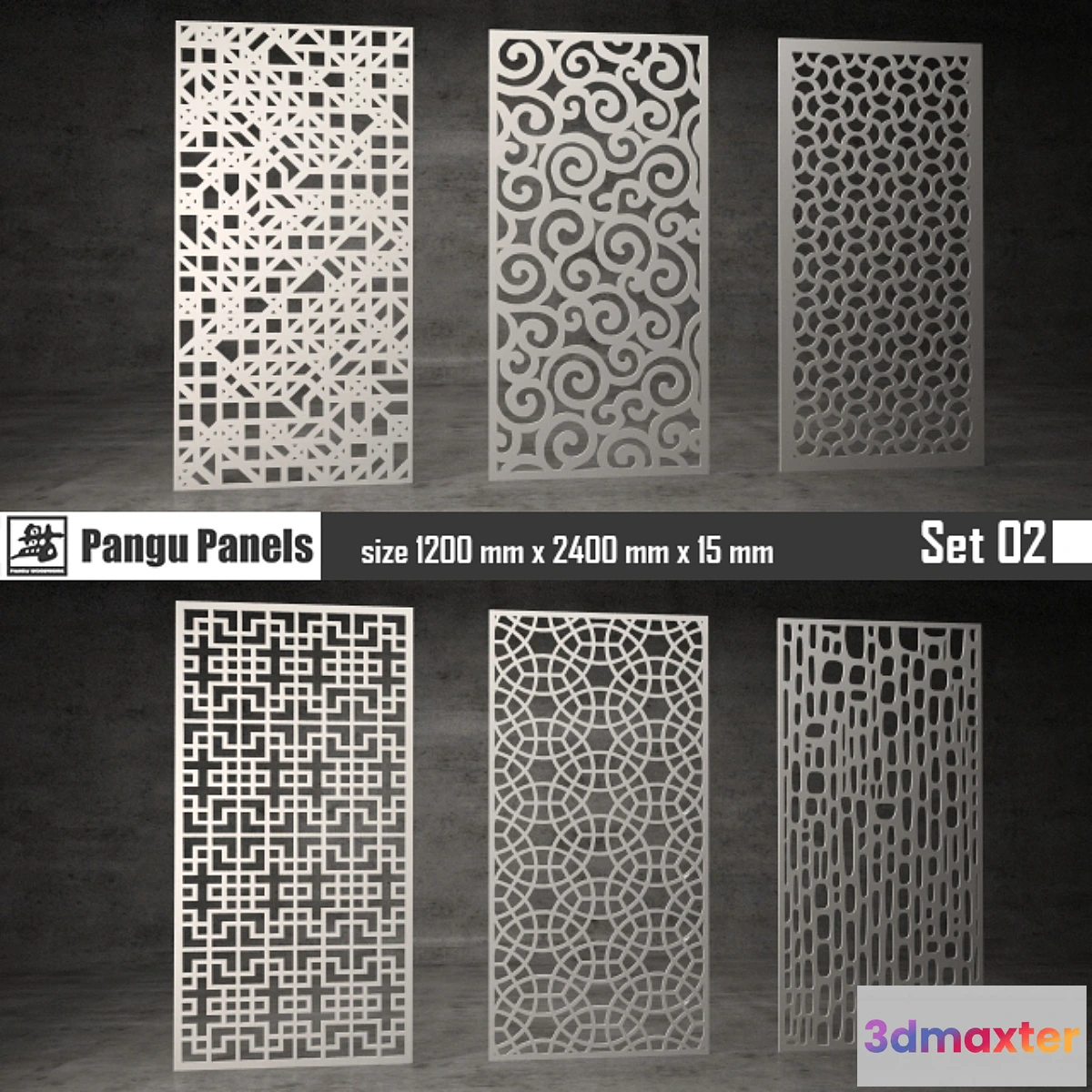 1292385 - Pangu Panels Set 02 3D Max