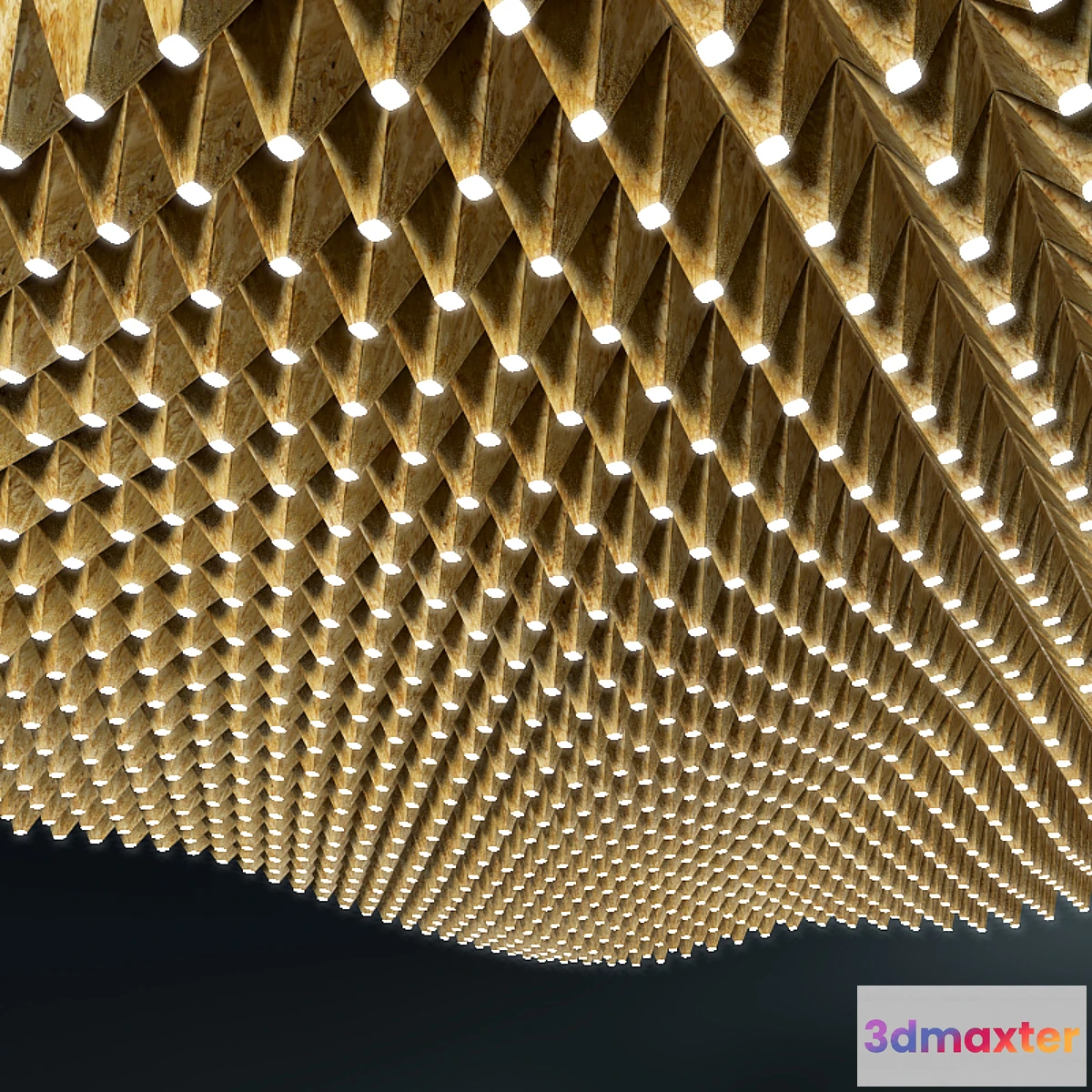 1292389 - Decorative LED ceiling 3D Max