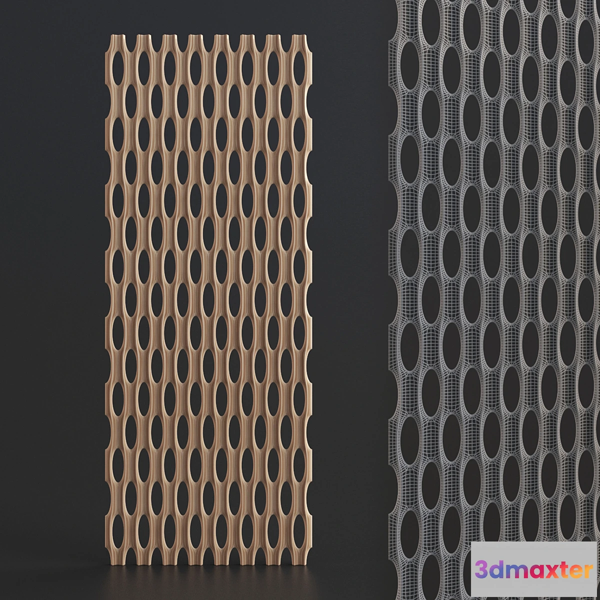 1292479 - 3d panel V-Form bubble2 (plywood) 3D Max