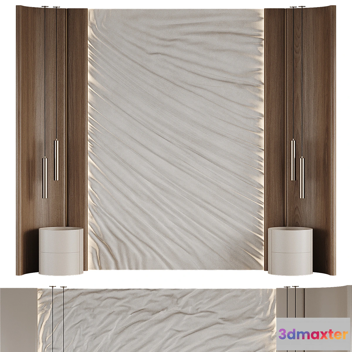 1293985 - Headboard Soft - No.2 3D Max