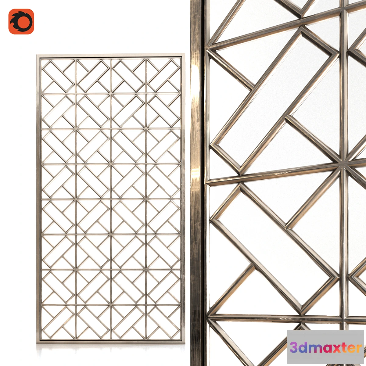 1293992 - Metal screen 3D Max