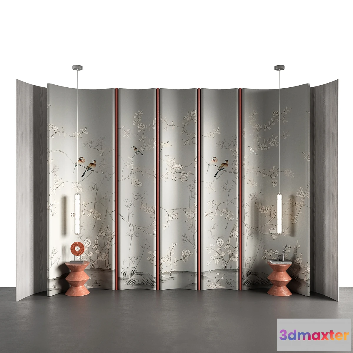 1296100 - bedroom headboard 3D Max