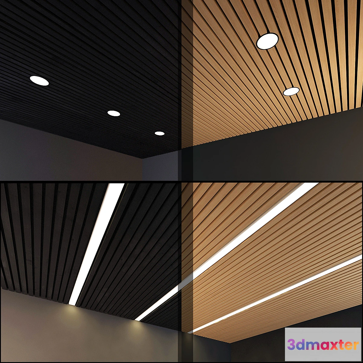 1297542 - Wooden ceiling 7 3D Max