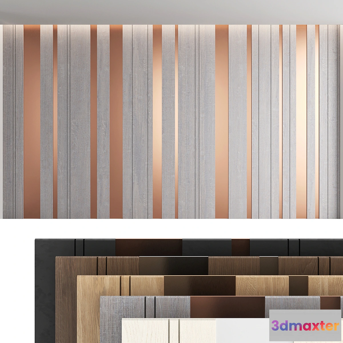 1298910 - Decorative wall panel_set 17 3D Max